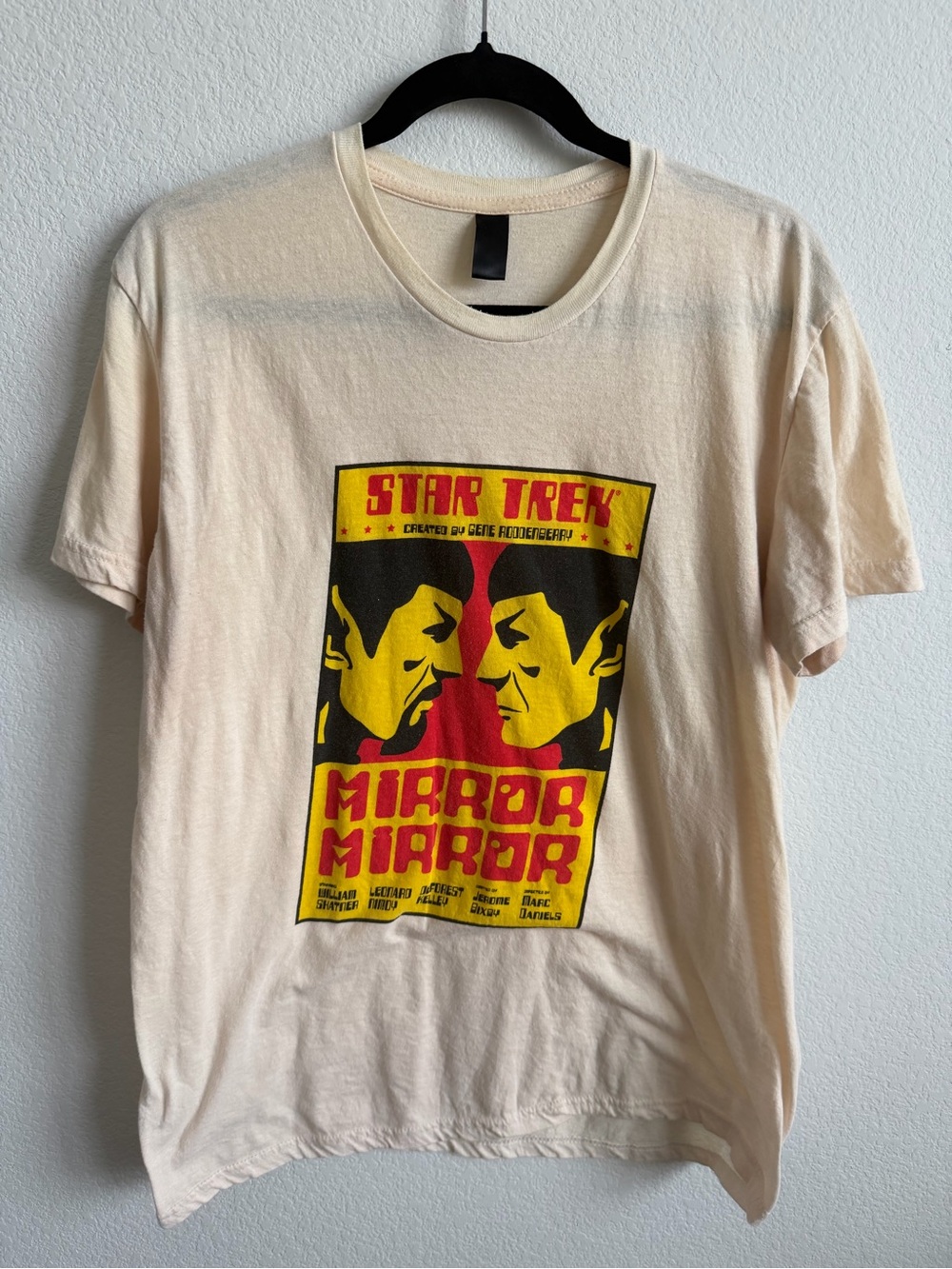 Star Trek Mirror Mirror Graphic Tee - Cream, Red, Yellow